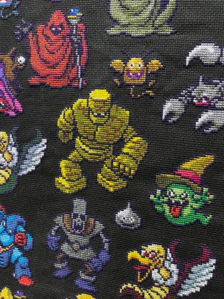 圧巻のファンアート ドラクエ1の全モンスターを刺繍で再現 おたくま経済新聞