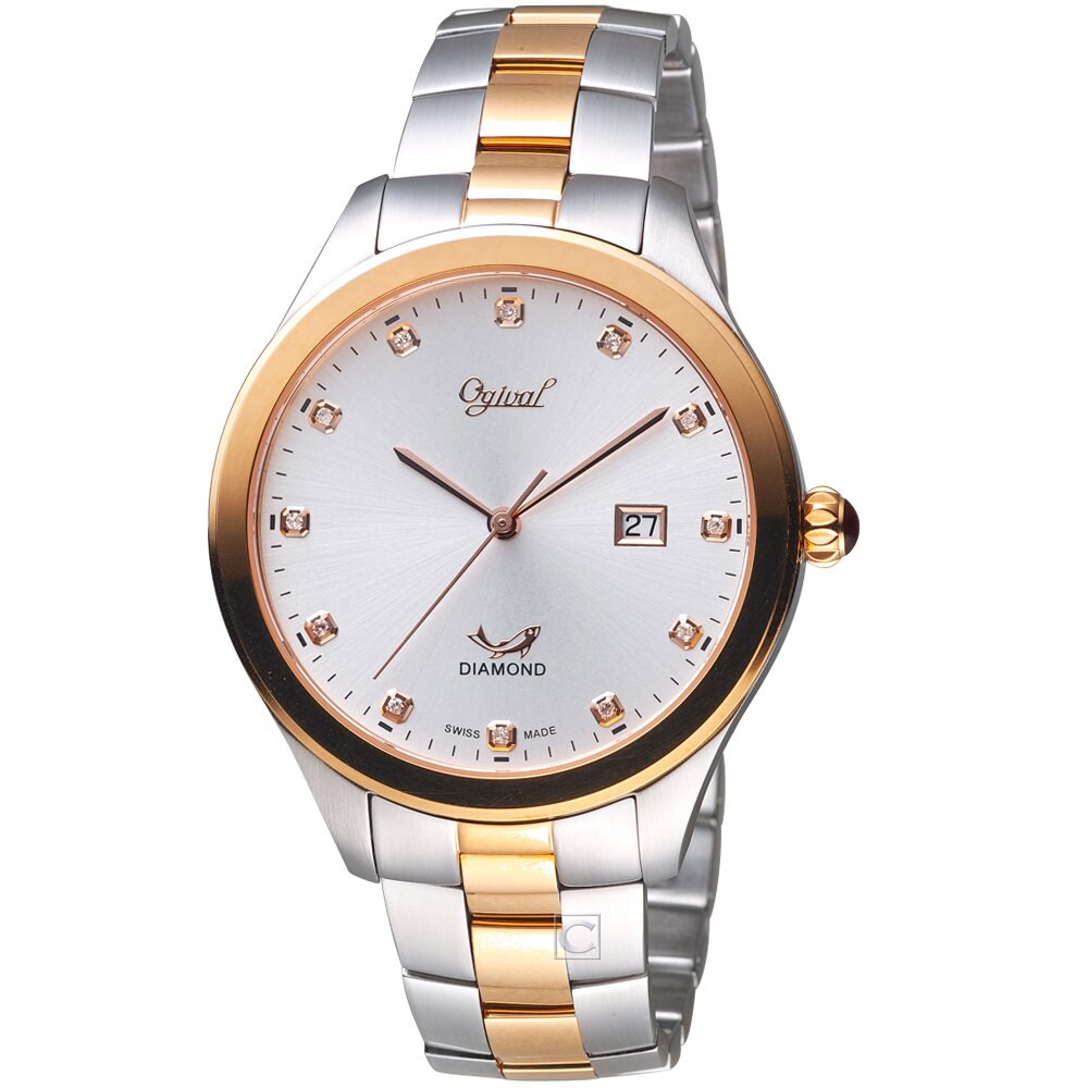 擁有百年歷史的瑞士品牌 Ogival 愛其華，1903年以一隻跳躍的魚為象徵，這條象徵幸運與愛情的魚，開始活耀於瑞士鐘錶界，並以精密的航海計時器而聞名，傳承 Ogival 愛其華百年榮耀，每一只腕錶都