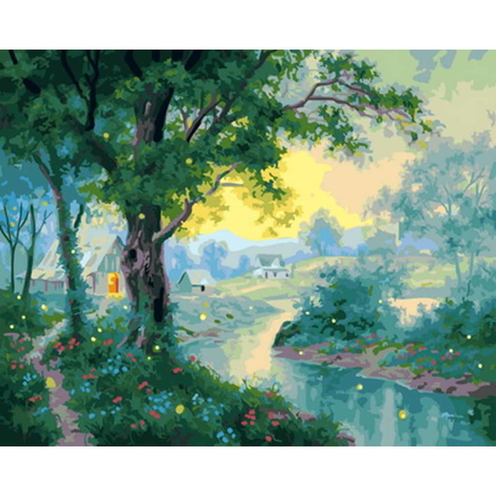 商品尺寸超出超商代收規格,只能郵局寄送!名稱：DT065 螢火蟲之夏顏色色數：29難易度：高品名：藝術生活DIY彩繪數字油畫尺寸：40X50cm內容物：高級進口亞麻油畫布 + 實木内框 + 環保丙烯油