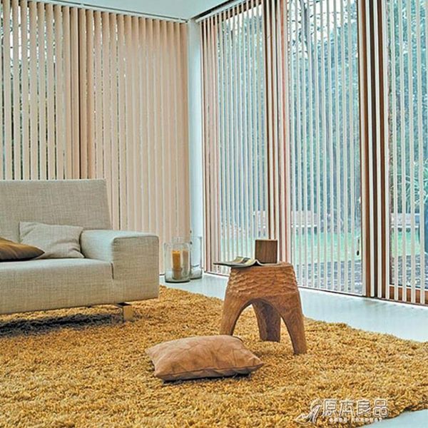 豎百葉窗簾半遮光隔斷簾屏風簾客廳臥室陽臺辦公室垂直百葉簾豎式 原本良品