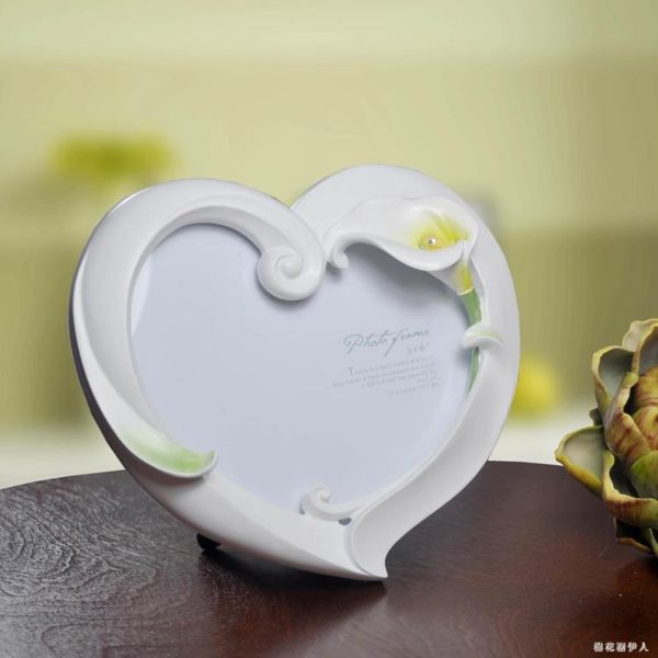 創意歐式田園結婚送禮婚紗照馬蹄蓮心形