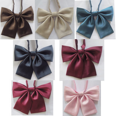 日系軟妹學生JK制服領結 少女水手服純色暗紋領花領結免打蝴蝶結