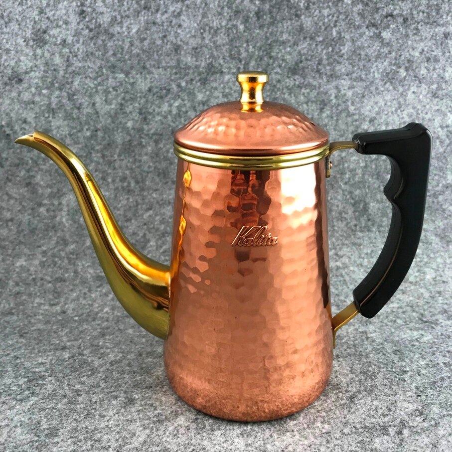 【沐湛咖啡】Kalita Copper POT 鶴嘴銅壺0.8mm厚銅 0.7L特製電木隔熱手把 加強鍍鎳 700ml