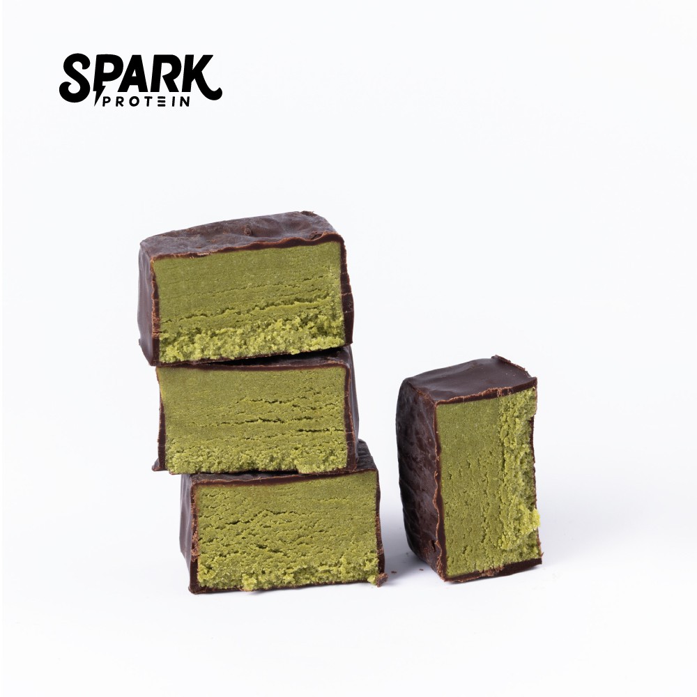 [現貨] Spark Bite 高蛋白巧克力18入盒裝 - 石臼抹茶口味 | Mini 蛋白棒 | 飽足感高蛋白營養零食