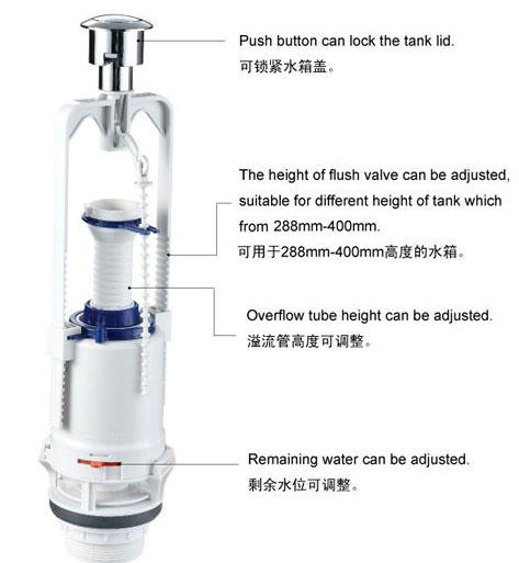 【麗室衛浴】國產 A-082-3馬桶水箱排水器 (通過歐美各國驗證)