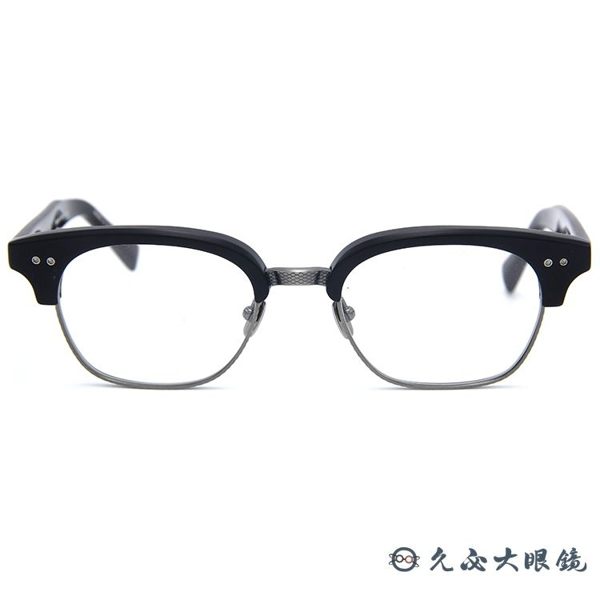 DITA 頂級眼鏡品牌 純鈦 眉框 近視眼鏡 Statesman Two 黑-槍銀 久必大眼鏡