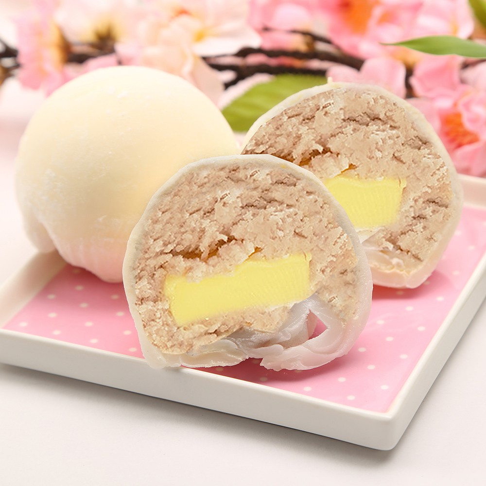 日式大福口味推薦5. 芋頭布丁大福