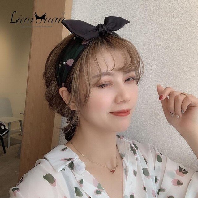 髮箍 頭箍 ins仙女寬邊布藝髮卡髮箍女氣質簡約甜美髮帶韓國網紅蝴蝶結頭箍