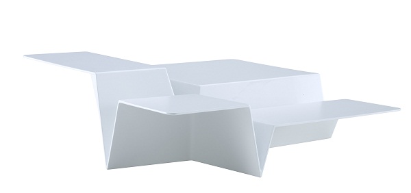 東南西北摺紙遊戲，折出一張造型矮桌