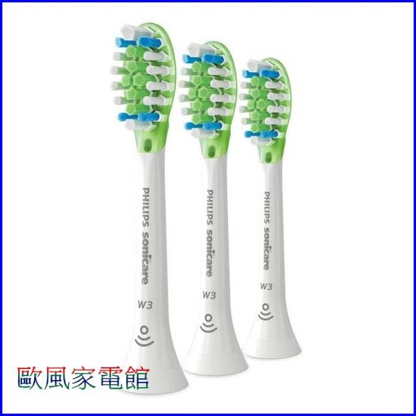 【歐風家電館】飛利浦 智臻亮白 標準型刷頭 HX9063/15 (白色3入裝)