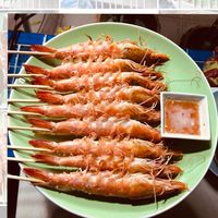 กุ้งเสียบ,กุ้งปลาเผา,เมนูเผาๆส้มตำออนไลน์ลาดพร้าว