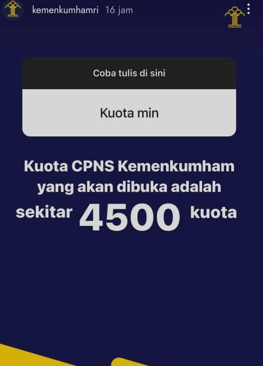 Siap Grak Cpns Kemenkumham 2021 Buka 4500 Formasi Ada Pengawal Tahanan Pemeriksa Keimigrasian Hingga Bidan