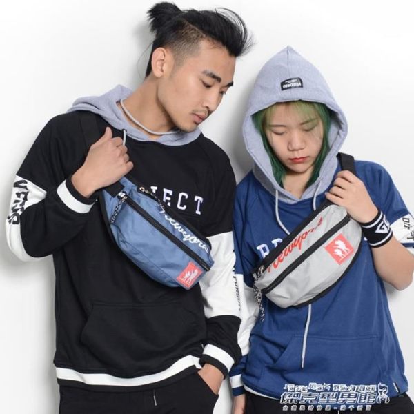 腰包 胸包韓版潮新款腰包男多功能單肩斜背包bf女個性時尚休閒背包 傑克型男館