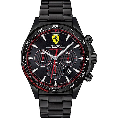 原廠公司貨，Pilota 系列三眼計時功能，日期視窗FERRARI 擁有熱血沸騰料號：FA0830624