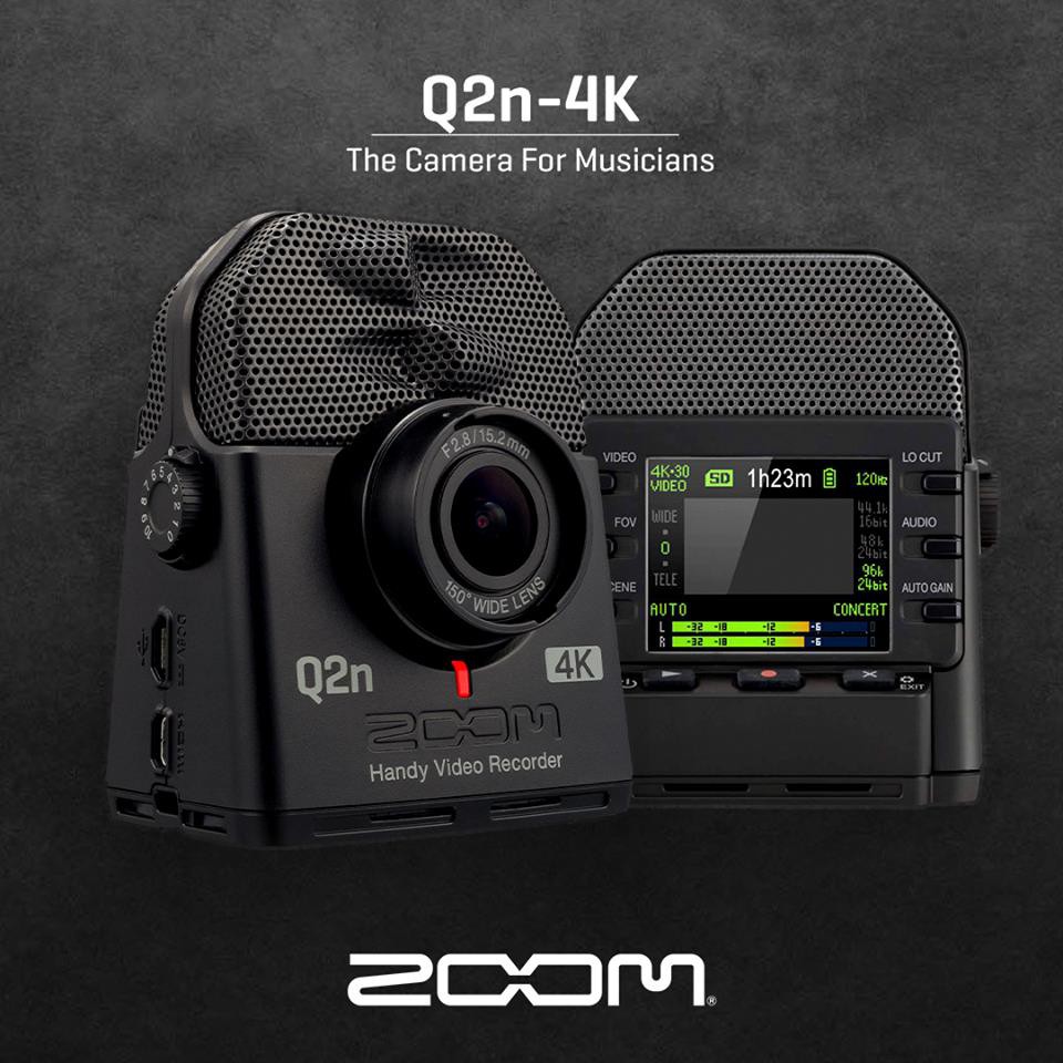 ZOOM Q2n-4K 結合了無與倫比的音頻和清晰的 4K 成像， 150° 超廣鏡頭和彩色 LCD 完全捕捉表演和直播，錄下精彩每一刻，Zoom Q2n-4K 擁有以下多種功能：1. FOV 功能：