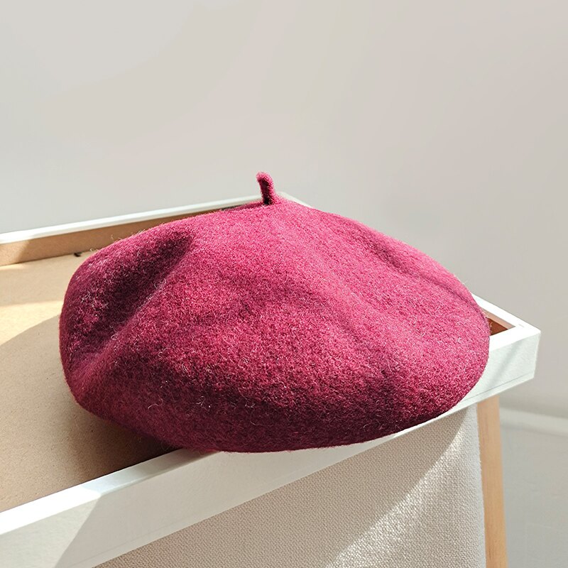 貝雷帽/畫家帽 帽子女秋冬季百搭貝雷帽女英倫復古韓版潮網紅大頭圍畫家蓓蕾帽子【JB9111】