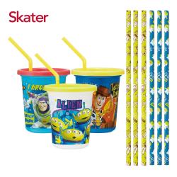 ◎水杯輕巧好拿，含杯蓋及吸管，杯蓋取下後，可當一般水杯使用。|◎環保吸管組，響應減塑，維護健康環境。|◎環保愛地球，適合外出、野餐、派對…時使用。品牌:Skater種類:餐具組合蓋子:掀蓋隔層:無單格