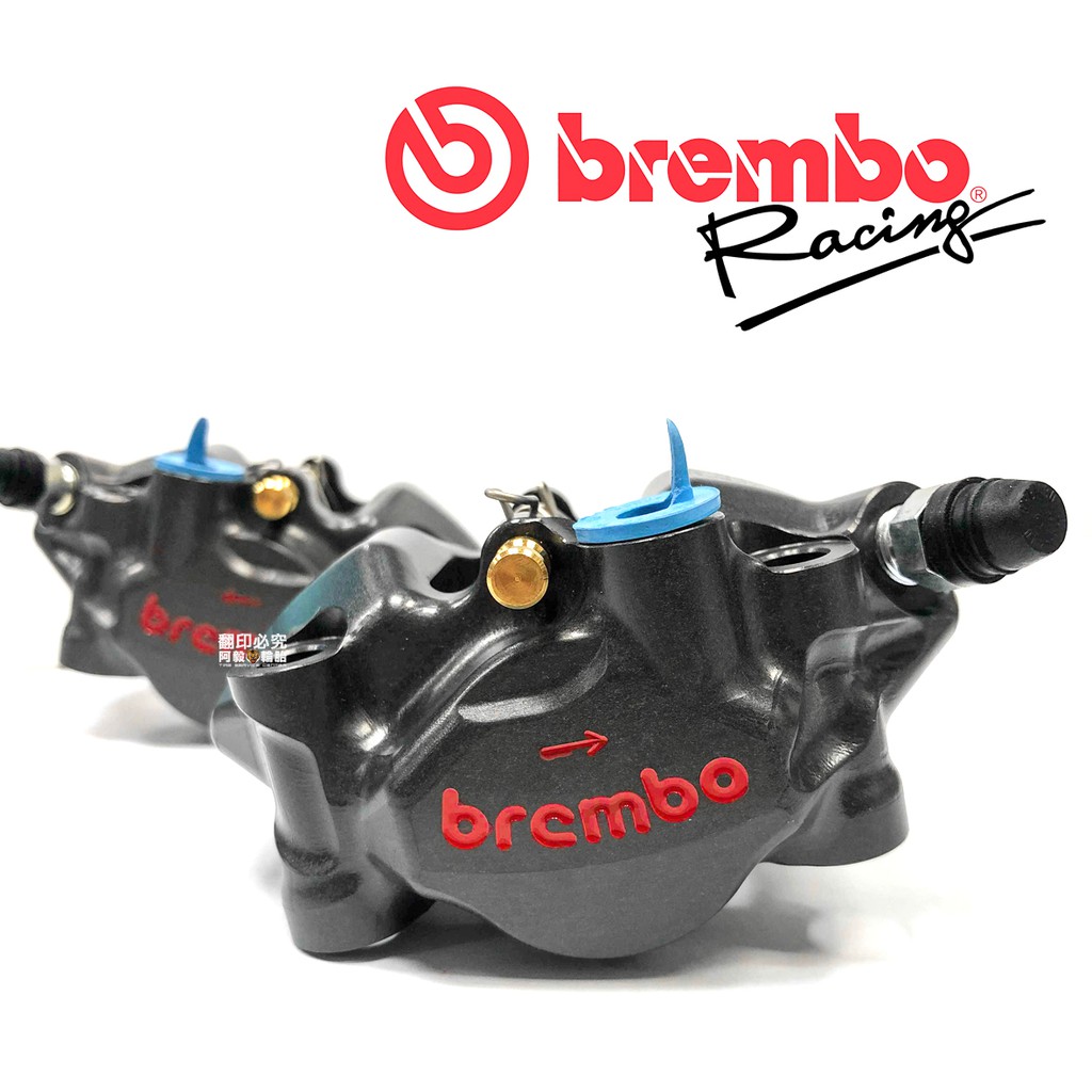 品名：BREMBO 鍛造鋁錠切削對向雙活塞卡鉗 MOTO 3規格：左卡/右卡活塞尺寸：34鎖點：60mm顏色：硬陽黑配件：保固卡*1、卡鉗本體(配件依台灣總代理豐年俐為準，每期標配配件會有點不同，賣場