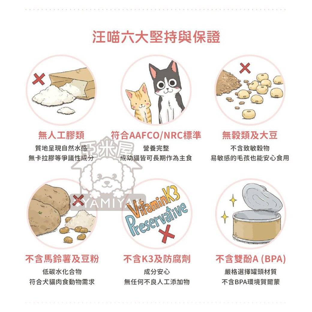 汪喵星球 貓用98%鮮肉無膠主食罐 貓貓經典罐 貓用FANTASTIC 貓咪罐頭 80G《亞米屋Yamiya》