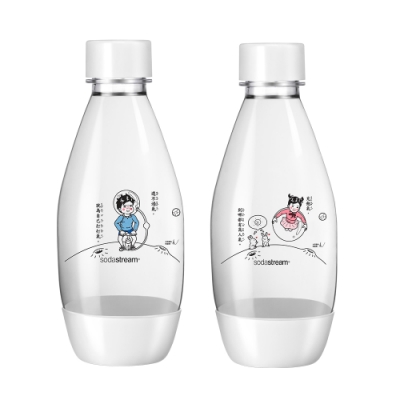 Sodastream水滴型專用水瓶 500ML 2入(小學課本的逆襲)