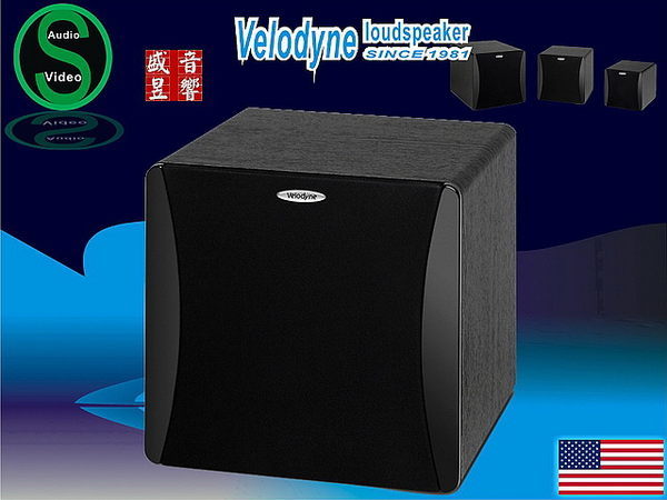 【附贈品】盛昱音響~美國 Velodyne impact-MINI 超低音(公司貨三年保固) 黑色