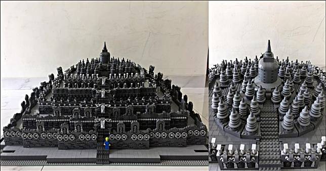 Penampakan Candi Borobudur dibangun pakai Lego, hasilnya menakjubkan!