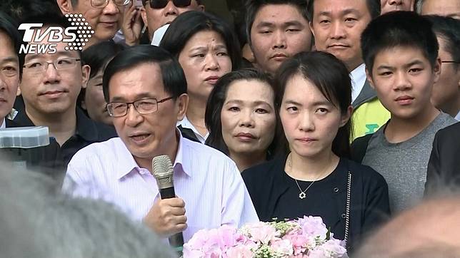 前總統陳水扁及女兒陳幸妤。圖／TVBS資料畫面