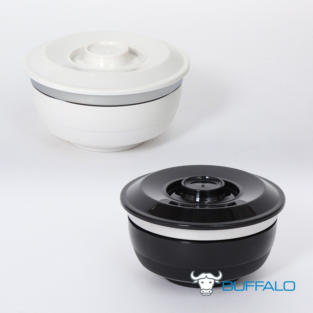 - 多用途保鮮／隔熱碗 - 分離式結構設計 - 內外碗可分開使用 - 附保鮮／防塵蓋 不銹鋼(SUS-304)+食品級塑料, 無毒, 無異味, （塑料最高可耐熱120度C） 美觀耐用, 使用安心。 ✔