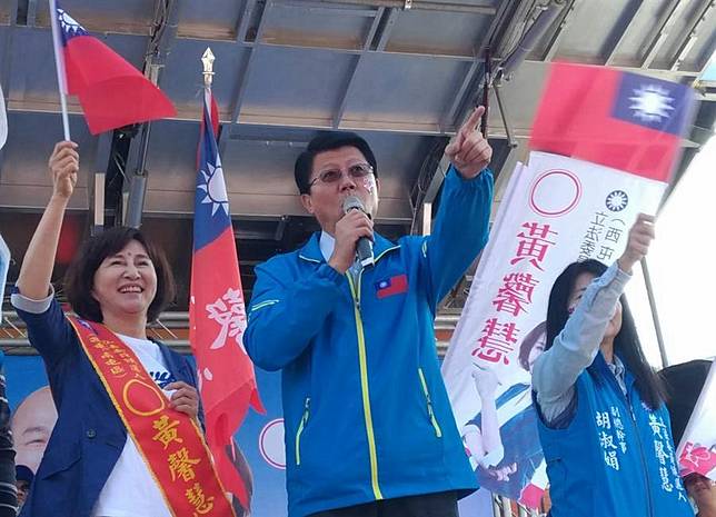 國民黨台南市議員謝龍介。（陳世宗攝）