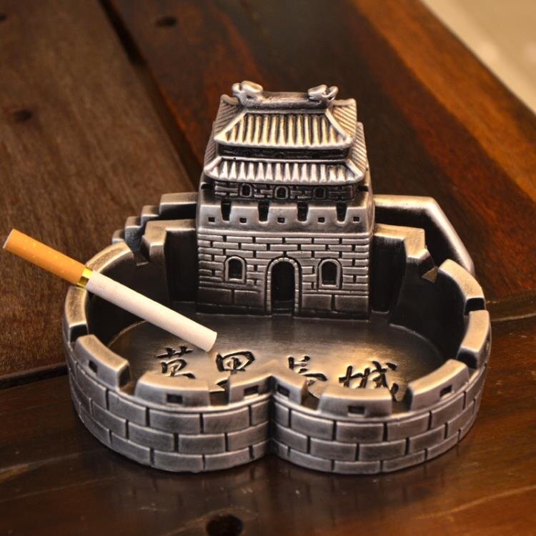 大號中國風高檔創意復古長城煙灰缸中式茶台辦公桌