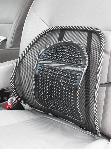 汽車腰靠四季座椅透氣腰靠按摩腰墊靠背辦公室護腰靠墊車內飾用品 韓小姐的衣櫥