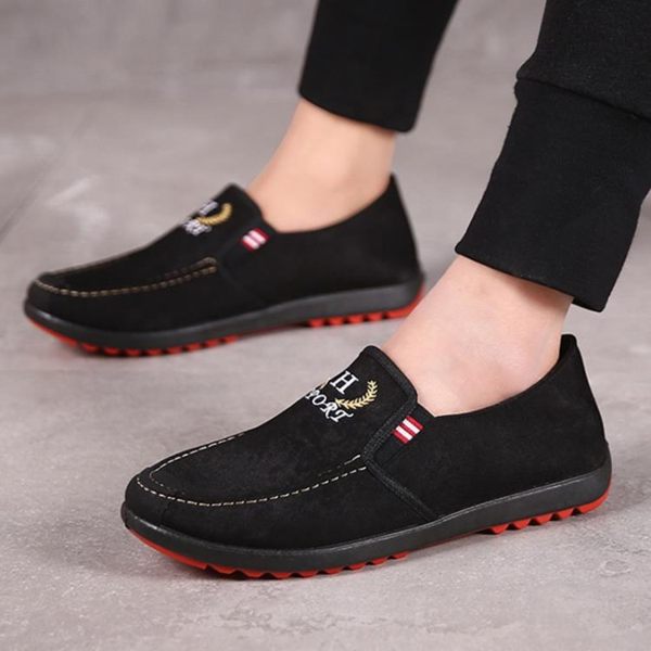 豆豆鞋春季男士休閒鞋布鞋男韓版潮流百搭豆豆鞋舒適防滑單鞋子男 coco衣巷