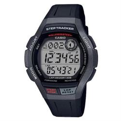 【CASIO】百搭新潮流計步器運動腕錶-黑X鐵灰(WS-2000H-1A)