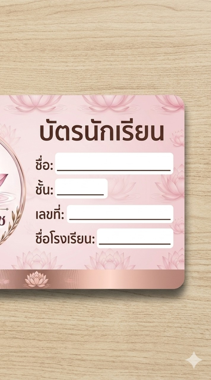 ร้านรับทำบัตรนักเรียน