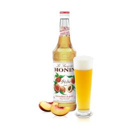 ◎MONIN水蜜桃糖漿，一年四季都能盡情享用水蜜桃甜美的清香，讓飲品散溢著甜蜜的香氣， 讓客人垂涎欲滴。​|◎|◎品牌:無種類:蔬果汁/果汁外包裝材質:玻璃罐內容物成分:依包裝所示內容量:700ML保