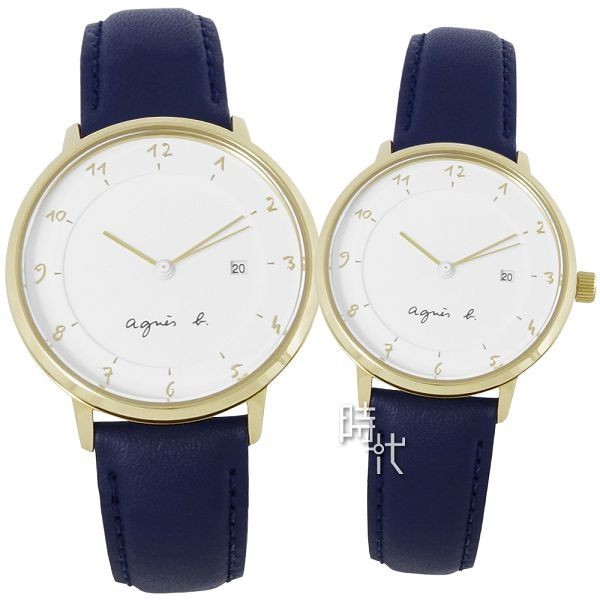 【agnes b.】BS9005J1 B4A004J1 優雅法式人文 手寫風簡約時尚情人對錶 台南 時代鐘錶
