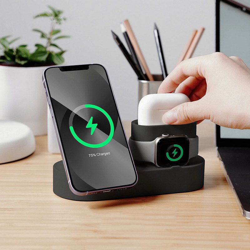 Trio 2 三合一Magsafe無線充電收納座Apple Watch/iPhone/Airpods