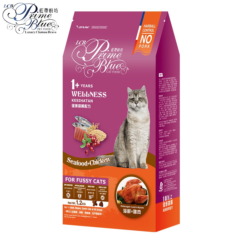 【產品特色】✿多元蛋白均衡配方，滿足愛貓健康的需求。✿果寡糖益生元+膳食纖維，照顧腸道和體內外環保。✿添加鮭魚油DHA/EPA與亞麻油酸LA，顧腦亮毛。✿豐富抗氧化蔬果，提升免疫力。✿高植物纖維與酵素