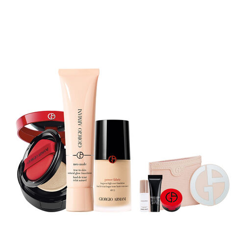 活動期間購買「亞曼尼高效完美持妝組」 *產品圖僅供參考，最終贈品項目以購物車內商品結算最終符合之優惠門檻為主 *贈品數量有限，送完為止。 *Giorgio Armani 官網保留最終修改活動之權利。