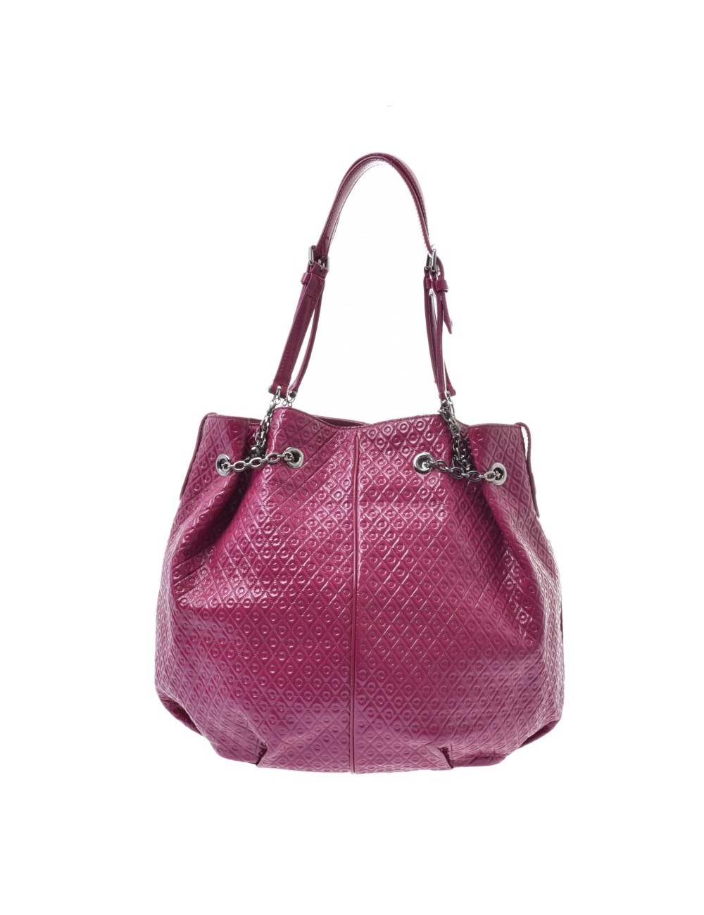 Tods和手提包，漆皮飾有優雅的紫色。圓形的形狀可愛，具有存儲能力，因此建議用於日常旅行包！ [產品信息] 品牌：TOD'S 類型：手提包 性別：女士 材料： 顏色：紫色 尺寸 高：11.8英寸x寬：