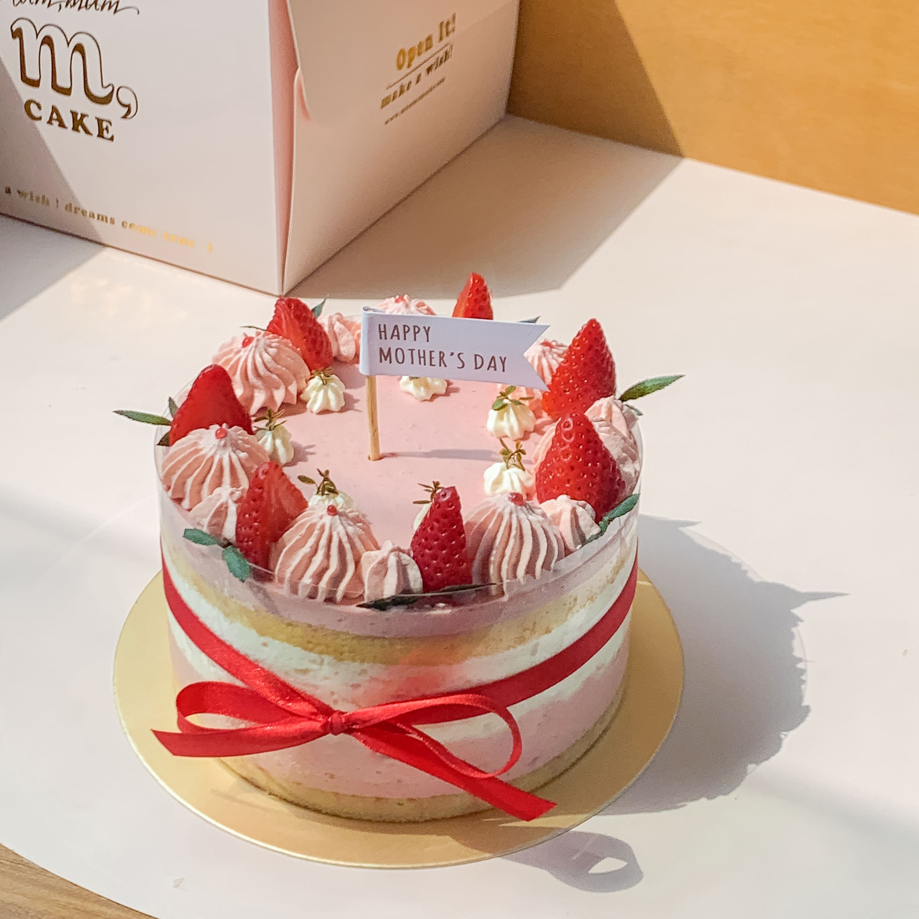 【Mum Mum】6吋覆盆子荔枝香緹蛋糕_限南港車站自取母親節限定線上預訂