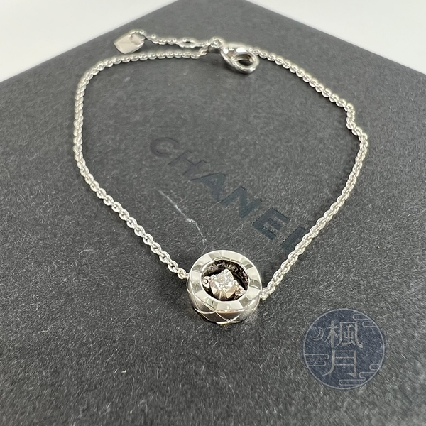 BRAND楓月 CHANEL 香奈兒 J12304 WG 1P COCO手鍊 配件 配飾 飾品 精品首飾