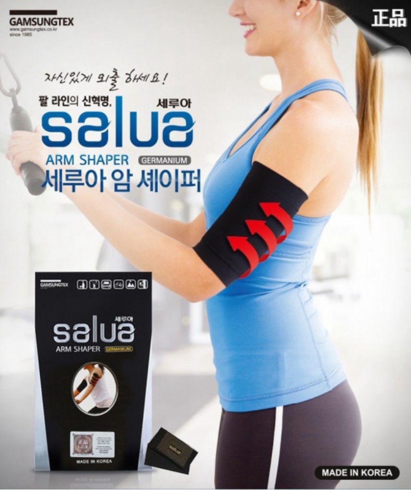 Salua手臂套是韓國專利認證機能性商品，通過韓國용인大學國家運動選手親身實驗！ 可24小時穿戴，日常生活與運動皆可。 做家事穿戴也可以 尺寸：18cm