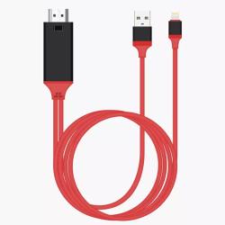 ◎◆ 專為apple 手機或平板電腦將影像轉換至電視螢幕播放設計使用|◎|◎類型:轉接線材支援系統:iOS適用接頭:HDMI,Lightning8pin,USB功能:轉接顏色:黑色系,紅色系線材長度/