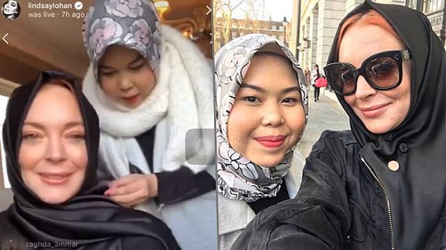 Facebook| Stylish hijab Lindsay Lohan 