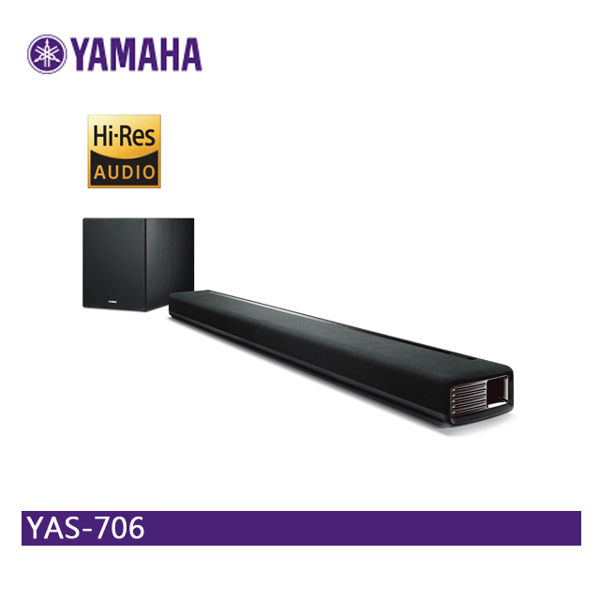 AYMAHA YAS-706 ♫ 家庭劇院 前置環繞 Soundbar 公司貨 -回函送▪ Friday 影音74天體驗+電視盒