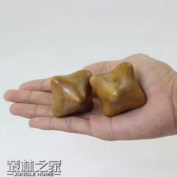 店長推薦▶老人健身手球六角健身保健手球手轉球木質香木按摩器手心按摩手球