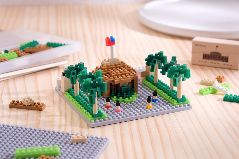 臺灣大學校門‧椰林大道微型積木