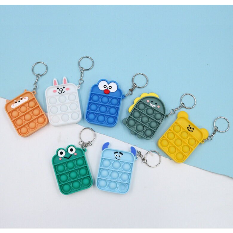 【漫格子】滅鼠先鋒鑰匙圈 pop it 按壓玩具 舒壓玩具 桌遊 數學算術