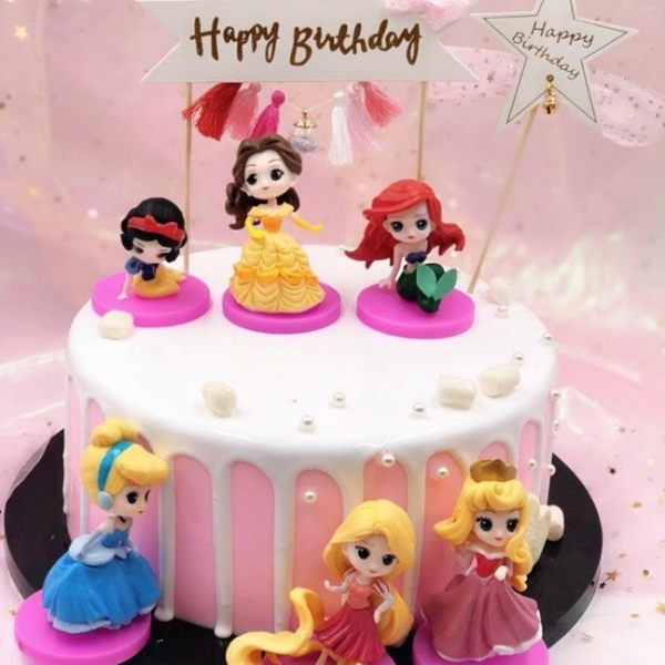 永生花製作公仔迪士尼公主系列 一組六款 (不包含花材與壓克力盒圖三示範圖